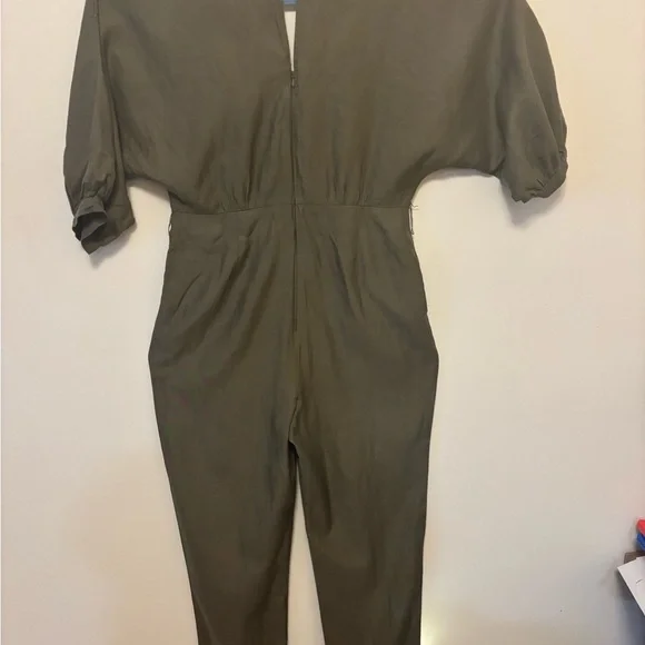 BCBGMAXAZRIA Olive Green Women's Jumpsuit - Picture 4 of 9
